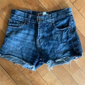 Denim shorts